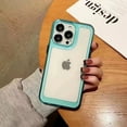 thumbnail image 1 of Case for iPhone 13 Pro Max 6.7 Inch, Clear Soft Silicone Bumper Protective Retro Color Transparent Shockproof Slim Phone Case Cover for iPhone 13 Pro Max 6.7 Inch - Blue, 1 of 4