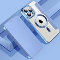 thumbnail image 1 of Case for iPhone 13 Pro Max,Compatible with MagSafe Charging,Wallet Cover with RFID Blocking Card Slots,Shockproof PU Leather Magnetic Closure Folio Plating Clear Phone Case,Blue, 1 of 7