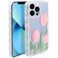 thumbnail image 1 of Case for iPhone 13 Pro Max, Fashion Cute Flower Shape Case Silicone Gel Rubber Phone Case, Shockproof Soft TPU Protective Case for iPhone 13 Pro Max (6.7 inch), Tulip, 1 of 14