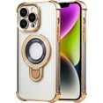 thumbnail image 1 of Case for iPhone 13 Pro Max with Magnetic Ring Stand - Four Corners Shockproof [Military Grade Drop Protection], Luxury Slim Kickstand Case for iPhone 13 Pro Max - Black, 1 of 15