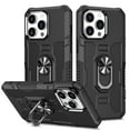 thumbnail image 1 of Case for iPhone 13 Pro Max with Ring Holder Kickstand Car Mount Bracket Eye Pupil Design Shockproof Cover, Slim Lightweight Rugged Back Heavy Duty Drop Resistant Protective Case,Black, 1 of 9