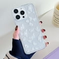 thumbnail image 1 of Case for iPhone 13 Pro Max, Stylish Butterfly Pattern Clear Case for Women Girls iPhone 13 Pro Max, Scratch Resistant Shockproof Non-Yellowing Slim Phone Cover, Butterfly-B, 1 of 8