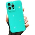 thumbnail image 1 of Case for iPhone 13,Super Cute Vibrant Neon Glitter Shiny Bling Sparkly Glossy Girly Case,Shockproof Slim Camera Protection Case for iPhone 13 Phone Case 6.1 Inch,Mint Green, 1 of 6