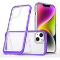 thumbnail image 1 of Case for iPhone 14 5G,Slim Thin Soft TPU Bumper & Hard PC Transparent Back Shockproof Scratch Resistant Protective Phone Case for iPhone 14 5G 2022 6.1 inch (Purple), 1 of 15