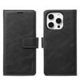 thumbnail image 1 of Case for iPhone 14, PU Leather Folio Wallet Case with Detachable Magsafe Back Case, Kickstand Magnetic Closure Card Slots Full Body Protection Classic Business Men Women - Black, 1 of 13