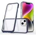 thumbnail image 1 of Case for iPhone 14 Plus 5G,Slim Thin Soft TPU Bumper & Hard PC Transparent Back Shockproof Scratch Resistant Protective Phone Case for iPhone 14 Plus 5G 2022 6.7 inch (Blue), 1 of 15