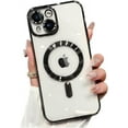 thumbnail image 1 of Case for iPhone 14 Plus Case Clear Magnetic Compatible with MagSafe Built-in Camera Lens Protector Soft Slim Shockproof Phone Case for iPhone 14 Plus 6.7" - Black, 1 of 12
