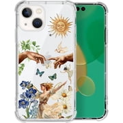 Case for iPhone 14 Plus,Crystal Clear Shockproof Cover with 4-Corner Airbag Technology, Military-Grade Protection Compatible with iPhone 14 Plus Case - Renaissance Collage