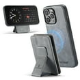 thumbnail image 1 of Case for iPhone 14 Plus, Detachable Magnetic Wallet Credit Card Cash Slot Case Support Wireless Charging Functional Kickstand Compatible with MagSafe Phone Cover For iPhone 14 Plus,Gray, 1 of 14