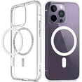 thumbnail image 1 of Case for iPhone 14 Pro 6.1" (Not for iPhone 14 Pro Max), Magnetic Case with Built-in Strong Magnets, Crystal Clear [Yellow Resistant] Slim Soft TPU Shockproof Case - Clear, 1 of 17