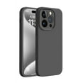 thumbnail image 1 of Case for iPhone 14 Pro Liquid Silicone Case, Triple-Layers Soft PC Gel Rubber Shockproof Anti-Dust Cover, Upgrade Camera Protection Scratch Resistant Slim Phone Case for iPhone 14 Pro, Grey, 1 of 10
