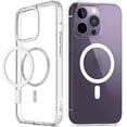 thumbnail image 1 of Case for iPhone 14 Pro Max 5G 2022, Magnetic Case with Built-in Strong Magnets, [Yellow Resistant] Clear Slim Soft TPU Shockproof Case for iPhone 14 Pro Max 6.7" - Clear, 1 of 9