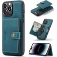 thumbnail image 1 of Case for iPhone 14 Pro Max 6.7 inch 2022, Detachable Magnetic Wallet Credit Card Cash Slot Case Cover Support Wireless Charging Functional Kickstand Compatible with iPhone 14 Pro Max 2022 (Blue), 1 of 16