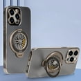 thumbnail image 1 of Case for iPhone 14 Pro Max with Camera Lens Protector, Heavy Duty Shockproof Protection, Ring Holder Stand Dustproof Lightweight Slim Frosted Rugged Case for iPhone 14 Pro Max, Gray, 1 of 14