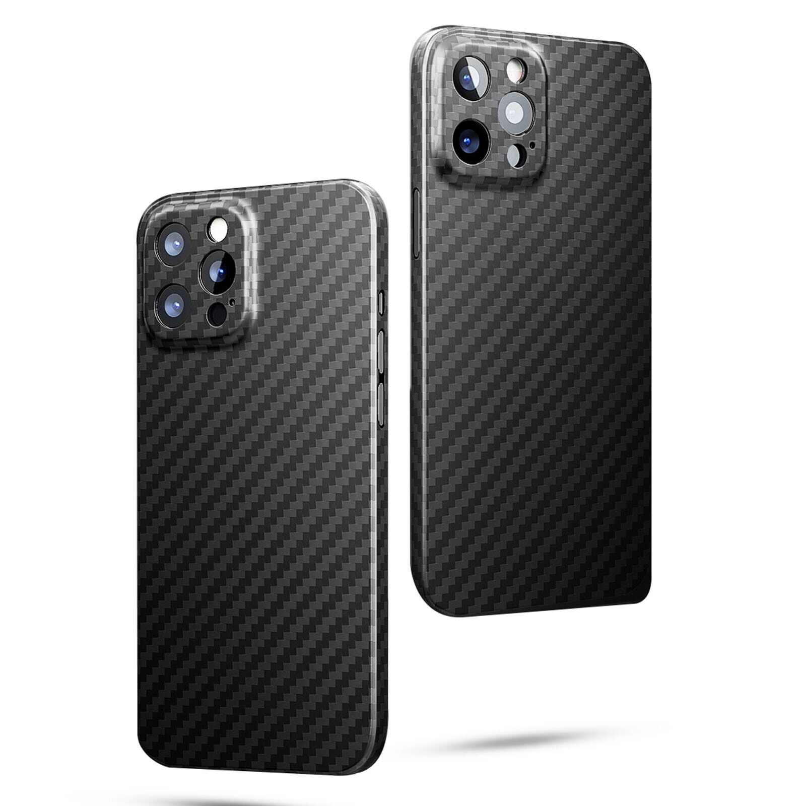 Case for iPhone 14 Pro Max, Compatible with Wireless Charging, Ultra Slim & Lightweight with Carbon Fiber Texture Anti-drop Anti-scratch Phone Cover for iPhone 14 Pro Max, Black
