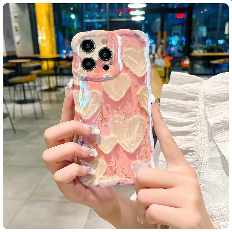Case for iPhone 14 Pro Max, Cute Love Heart Pattern Phone Case