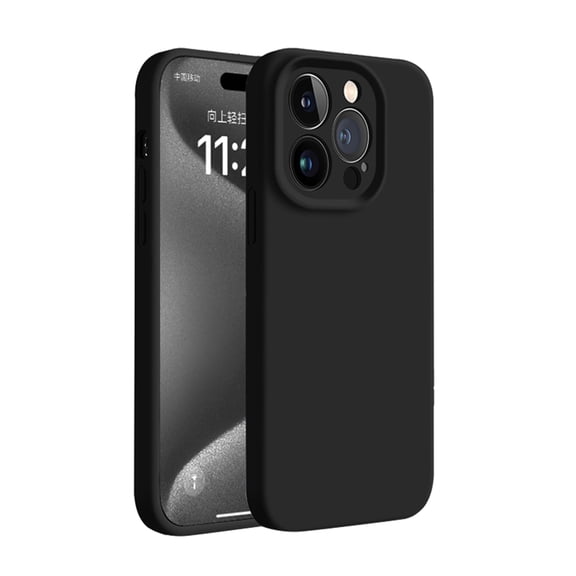 Case for iPhone 14 Pro Max Liquid Silicone Case, Triple-Layers Soft PC Gel Rubber Shockproof Anti-Dust Cover, Upgrade Camera Protection Scratch Resistant Slim Phone Case for iPhone 14 Pro Max, Black