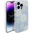 thumbnail image 1 of Case for iPhone 14 Pro Max, Soft TPU Bumper Cute Print Pattern Design Women Girls Protective Phone Cover Case for iPhone 14 Pro Max (6.7 inch), Green Flower, 1 of 5