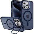 thumbnail image 1 of Case for iPhone 14 Pro,Military Grade Drop Full-Body Shockproof Protective Lens Holder Kickstand with Wireless Charging TPU+PC Phone Case for iPhone 14 Pro,6.1 Inch 2022 (Blue), 1 of 10