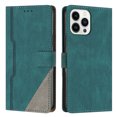 thumbnail image 1 of Case for iPhone 14 Pro, PU Leather Wallet Folio Card Holder Kickstand Shockproof Drop Protection Wrist Strap Wireless Charging Phone Case Cover Compatible with iPhone 14 Pro, Green, 1 of 10