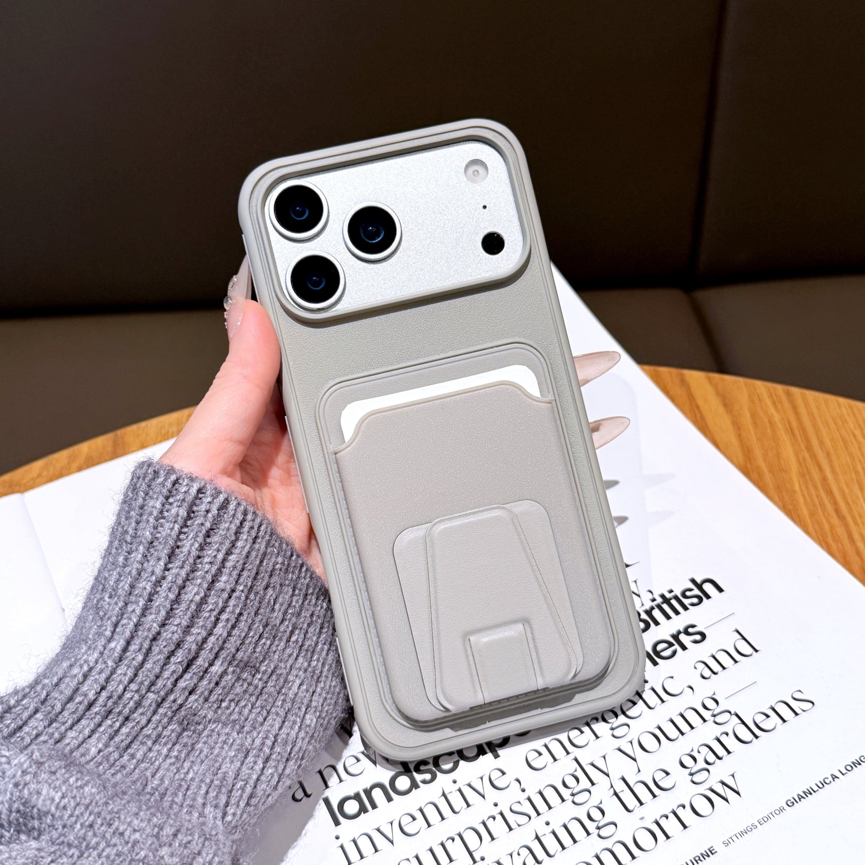 Case for iPhone 14 Pro, Ultra Thin PU Leather + TPU + PC Phone Case ...