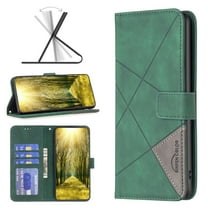 Case for iPhone 14 Pro Wallet Case, Kickstand Flip Cover with Card Holder, Premium PU Leather Magnetic Clasp Folio Case, TPU Shockproof Lens Protection Case for iPhone 14 Pro, Green