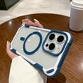 thumbnail image 1 of Case for iPhone 14, iPhone 14 Magnetic TPU + PC Case [Compatible with MagSafe] Slim Translucent Matte Scratch-Resistant Back Shockproof Phone Case for iPhone 14 - Blue, 1 of 7