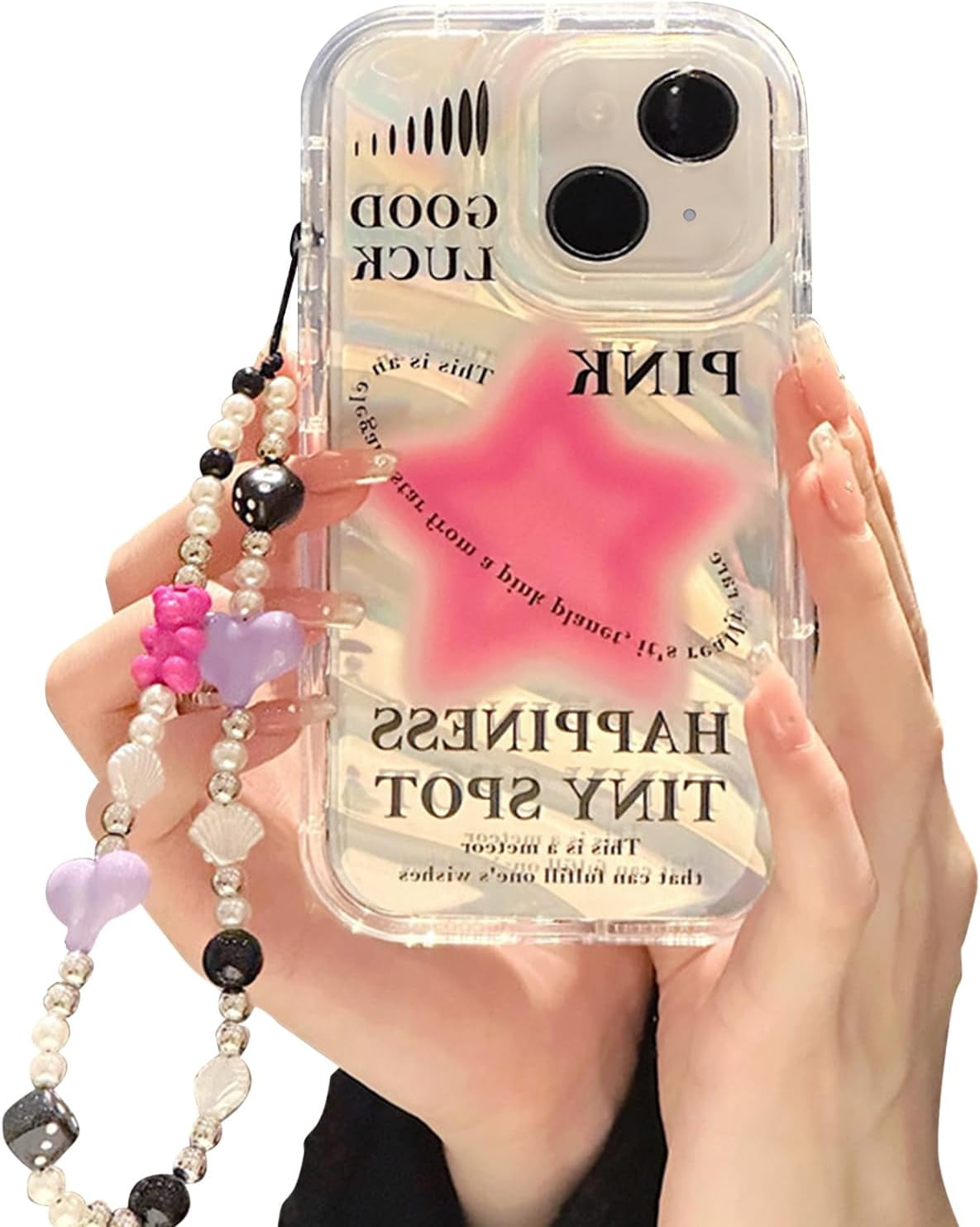 Case for iPhone 15 Plus with Phone Charm/Chain,Sparkly Pink Star Pattern Clear Cute Phone Case with Pearl Love Heart Bracelet,Luxury Bling Women Girl Phone Case 6.7'' - Walmart.com Case for iPhone 15 Plus with Phone Charm/Chain,Sparkly Pink Star Pattern Clear Cute Phone Case with Pearl Love Heart Bracelet,Luxury Bling Women Girl Phone Case 6.7'' - Walmart.com