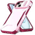 thumbnail image 1 of Case for iPhone 15 Plus with Sliding Camera Lens Protective Cover, [Military Grade Drop Protection] Non-Slip Heavy Duty Full-Body Shockproof Rugged Phone Case for iPhone 15 Plus, Rosegold, 1 of 7