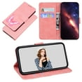 thumbnail image 1 of Case for iPhone 15 Pro 5G 6.1", Pattern PU Leather iPhone 15 Pro Wallet Case Flip Cover Card Slots Magnetic Closure Case Compatible with Apple iPhone 15 Pro - Pink, 1 of 5