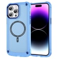 thumbnail image 1 of Case for iPhone 15 Pro 6.1-inch [Compatible with MagSafe] Shockproof Slim Fit Magnetic Cover Translucent Matte Back Protective Phone Case,Blue,For iPhone 15 Pro, 1 of 7