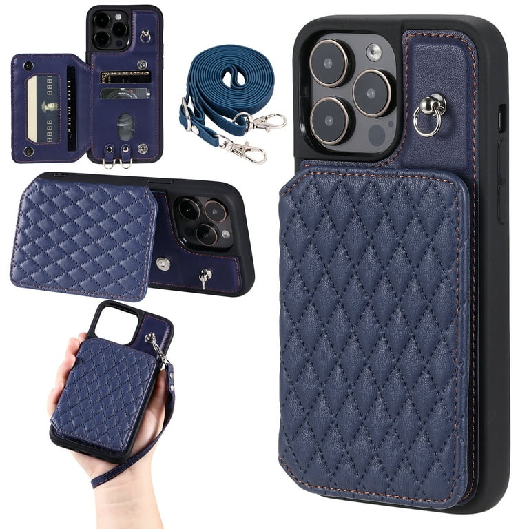 iPhone 15 Pro case with detachable crossbody strap