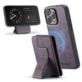 thumbnail image 1 of Case for iPhone 15 Pro, Detachable Magnetic Wallet Credit Card Cash Slot Case Support Wireless Charging Functional Kickstand Compatible with MagSafe Phone Cover For iPhone 15 Pro,Purple, 1 of 14