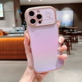 thumbnail image 1 of Case for iPhone 15 Pro, Luxury Plating Wave Frame and Cute Heart Pattern, Camera Lens Edge Raised Protection, Slim Shockproof Hybrid Protective Case for iPhone 15 Pro, Purple, 1 of 1