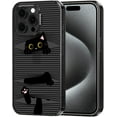 thumbnail image 1 of Case for iPhone 15 Pro Max, [10ft 4X Military-Grade Drop Protection] Durable & Shockproof Phone Case Cover Design for iPhone 15 Pro Max - Hidden Black Cat - Clear Black, 1 of 6
