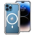 thumbnail image 1 of Case for iPhone 15 Pro Max, Clear Magnetic Phone Case Compatible with MagSafe, Anti-Scratch Shockproof Transparent Protective Cover Support Wireless Charging for iPhone 15 Pro Max, Gray, 1 of 10