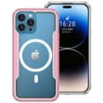 thumbnail image 1 of Case for iPhone 15 Pro Max, Clear Magnetic Phone Case Compatible with MagSafe, Anti-Scratch Shockproof Transparent Protective Cover Support Wireless Charging for iPhone 15 Pro Max, Rosegold, 1 of 10