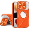 thumbnail image 1 of Case for iPhone 15 Pro Max,Fashion Shockproof DustProof Magnetic Built-in Camera Cover Kickstand TPU Full Body Anti-Scratch Protective Phone Case for iPhone 15 Pro Max,6.7 inch 2023 (Orange), 1 of 10