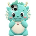 thumbnail image 1 of Case for iPhone 15 Pro Max,Kawaii Phone Cases 3D Silicone Cartoon Retro Phone Mirror Fun Cute Case Soft Rubber Shockproof Protective Case Women Girls for iPhone 15 Pro Max, 1 of 7