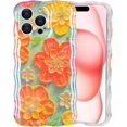 Case for iPhone 15 Pro Max, Luxury Colorful Retro Oil Painting Printed