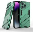thumbnail image 1 of Case for iPhone 15 Pro Max,Military Protection [Built-in Kickstand] Dual-Layer Heavy Duty TPU+PC Shockproof Antiskid Thermolysis Phone Case for iPhone 15 Pro Max,6.7 Inch 2023 (Green), 1 of 11