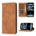 thumbnail image 1 of Case for iPhone 15 Pro Max Wallet with Credit Card Holder, Strong Magnetic Closure PU Leather Flip Cover with Folio Kickstand Protection Full Body Shockproof Case for iPhone 15 Pro Max, Brown, 1 of 9