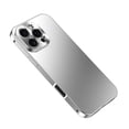 thumbnail image 1 of Case for iPhone 15 Pro Slim Fit, Luxury Shockproof Protective Thin Lightweight Metal Smoothly Anti-Fall Cover Compatible with iPhone 15 Pro Anti-Scratch Wireless Charging, Silver, 1 of 6