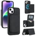 thumbnail image 1 of Case For iPhone 15 RFID Blocking Protective Purse Case With Magsafe Kickstand 2 In 1 Detachabl Flip Horizontal multi-slot card holder Shockproof Protective Leather Cover,Black,For iPhone 15, 1 of 8