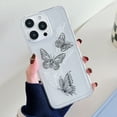 thumbnail image 1 of Case for iPhone 15, Stylish Butterfly Pattern Clear Case for Women Girls iPhone 15, Scratch Resistant Shockproof Non-Yellowing Slim Phone Cover, Butterfly-E, 1 of 8