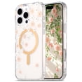 thumbnail image 1 of Case for iPhone 15, Ultra-Slim Floral Clear Phone Case Compatible with MagSafe, TPU+PC Shockproof Drop Protective Anti-Yellow Anti-Scratch Anti-Fingerprint Case for Women Ladies, A, 1 of 10
