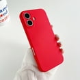 thumbnail image 1 of Case for iPhone 16, Liquid Silicone Phone Cover with Anti-Scratch Soft Microfiber Lining, Full Camera Coverage Non-Slip Dustproof Slim Lightweight Case for iPhone 16, Red, 1 of 11