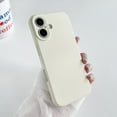 thumbnail image 1 of Case for iPhone 16, Liquid Silicone Phone Cover with Anti-Scratch Soft Microfiber Lining, Full Camera Coverage Non-Slip Dustproof Slim Lightweight Case for iPhone 16, White, 1 of 11