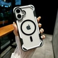 thumbnail image 1 of Case for iPhone 16 Plus, iPhone 16 Plus Magnetic TPU + PC Case [Compatible with MagSafe] Slim Translucent Matte Scratch-Resistant Back Shockproof Phone Case for iPhone 16 Plus - Black, 1 of 7