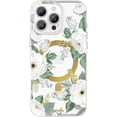 thumbnail image 1 of Case for iPhone 16 Pro Case [Compatible with MagSafe] with White Rose Floral Design, Cute Clear Flower Phone Cover for Women Girls, [Non Yellowing] Slim Bumper with Gold Accents, 1 of 5